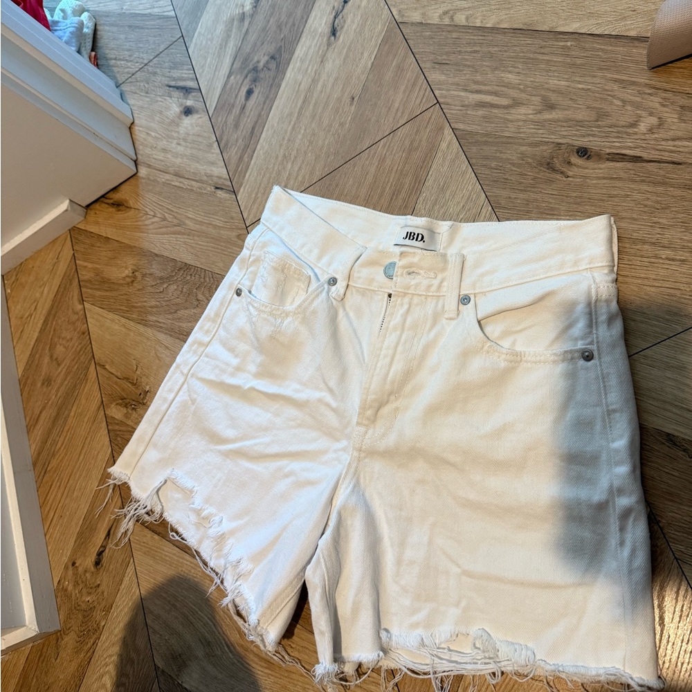 Just Black denim Women's white Jean Shorts